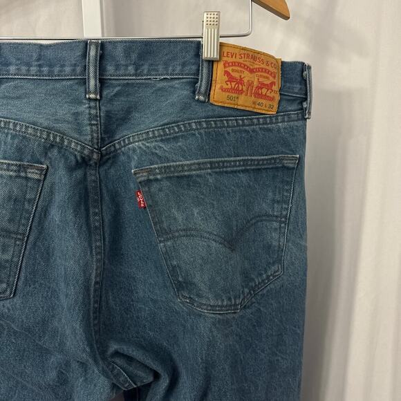 Levi's 501XX Jeans Men's 36x29 White Oak Cone Denim Blue - Picture 13 of 14